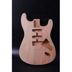 New Guitar Body Mahogany DIY Electric Guitar Replacement Strat Style SSH Hard Tail Unfinished