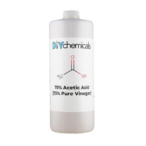 Industrial-Grade 75% Pure Acetic Acid by DIY Chemicals – Multipurpose Concentrated Vinegar for Rust Removal, Photographic Film Processing, Cleaning & More – Made in USA, Eco-Friendly, Pint(16 fl oz)