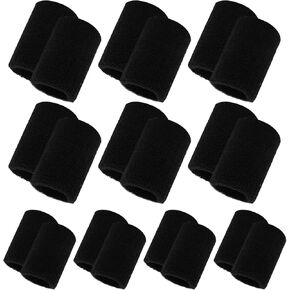 10 Pair Wrist Sweatbands Sports Wristbands for Men & Women, Stretchy & Sweat Absorbing Cotton Terry Cloth Wristband for Football Basketball, Running Athletic Sports