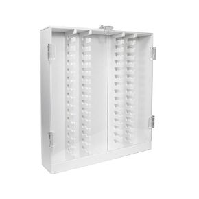 TrippNT HPLC 30 Column PVC Cabinet with Lockable Hinged Doors