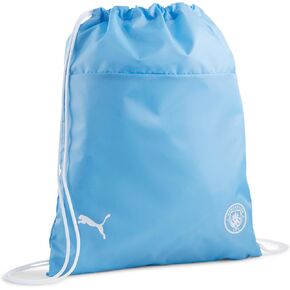 PUMA Manchester City Drawstring Gym Bag - Team Light Blue - 15 x 18.5H Inches / 16L