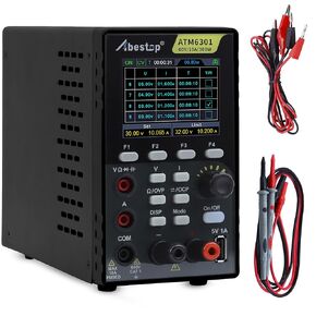 Abestop ATM6301 DC Power Supply + Multimeter 2 in 1 Functions Multiple Protections with 2.8 inch LCD USB Charging (60V/10A/300W)