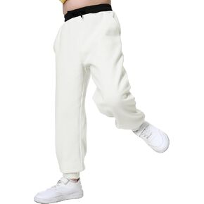 UNACOO Boys Sweatpants Kids Soft Sport Fabric Joggers Active Pants for Girls (Age 3-12 Years)