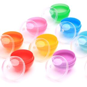 Vending Machine Capsules - 1.26 Inches Round Plastic Capsules - 100 Pcs Toy Capsules - Assorted Colors Prize Container Vending Capsule - Plastic Party Favor Containers