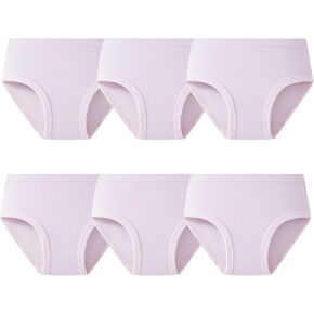 ORINERY Cotton Girls Underwear Toddler Hipster Briefs Assorted Breathable Kids Panties Soft Boxer Undies 6-Pack
