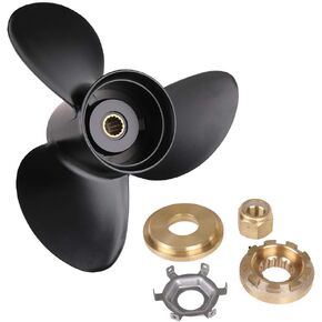 Tutor Auto 14 1/2 x 19 Pitch 48-832830A45 Aluminum Boat Propeller for Mercury Outboard Engine 135-300HP&Mercruiser Alpha, 14.5 x 19Pitch with 15 Spline Tooth, RH (Hub Kits Included)
