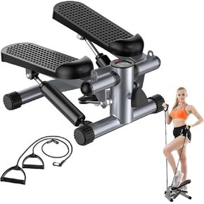 Steppers for Exercise at Home, Mini Stair Stepper Machine 350 lbs Weight Capacity with Resistance Bands in Kuwait