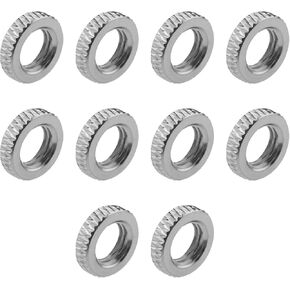 SING F LTD 10Pcs Presta Valve Core Lock Ring Nut Presta Valve Cylinder Lock Ring Nuts Accessories for Car Valve Bicycle Valve Insert Air Pump Compressor