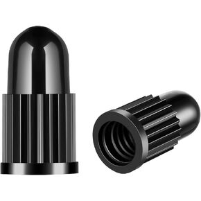 Bike Presta Valve Caps, Plastic Black(2 Pack)