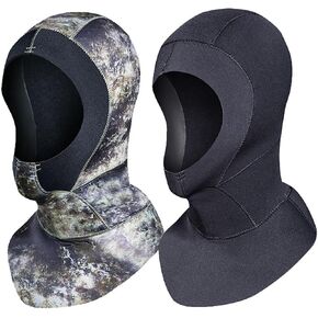 3/5mm thick neoprene diving Hood, providing warmth and protection for scuba diving, free diving, and spearfishing