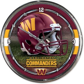 WinCraft Washington Commanders Team Chrome Wall Clock in Saudi Arabia