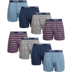 ملابس داخلية للرجال من IZOD - بوكسرات كلاسيكية متماسكة (8 عبوات)