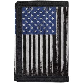 GIFTPUZZ Baseball US Flag Pattern Kids' Small Trifold Wallet Children Birthday Gifts Wallet RFID Trifold Outdoor Wallet Travel Shopping Wallet in Kuwait