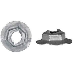 50 Zinc 5/16inches Thread Cutting Nuts 1/2inches Hex 7/8inches Flange