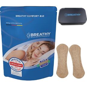 120 Nose plasters snoring Snore Stopper New Shape incl. Travel Box (Anti snoring Nose Plaster Better Breathing) Nose Strips Against snoring Nose Strips (120xNose Tape Brown)