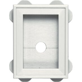 Builders Edge 130130003123 Wrap Around Utility Block 123, White
