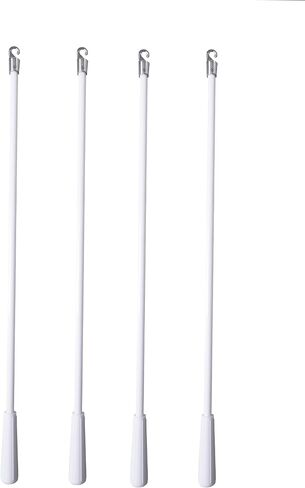4 Pcs Fiberglass Blind Wand Replacement with Hook Horizontal Window Blinds Curtain Accessories Blinds Stick Window Curtain Hook Blind Replacement Part for Windows Shades Accessory White (24 Inch) in Saudi Arabia