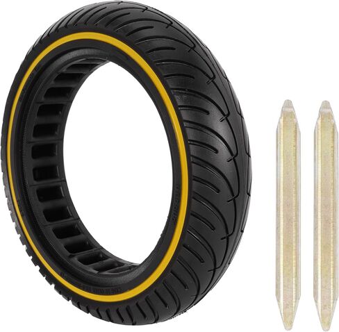 RUTU 8.5x2 Inch Solid Tire for Xiaomi m365 Electric Scooter for m365 pro/gotrax gxl V2/gotrax XR, 50/75-6.1 Scooter Wheels 8 1/2'' Front or Rear Replacement Solid Tires, Red 2 Pack in Saudi Arabia