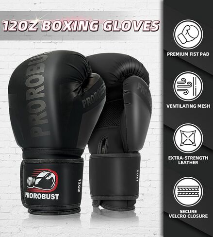Prorobust Punching Bag for Adults, 4ft PU Heavy Boxing Bag Set with 12 oz Gloves 180-inch Hand Wraps Suitable for MMA Karate Kickboxing Boxing Trainging - Unfilled in Kuwait