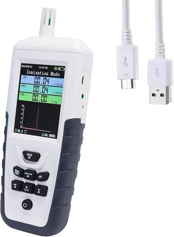 Geiger Counter, Bonxrdun Nuclear Radiation Detector, Nuclear Monitor Meter, X, β, γ Rays, 2200mAh, Portable Radiation Dosimeter, Suit for Lab, Education, Emergency, Radiation Monitoring in Kuwait