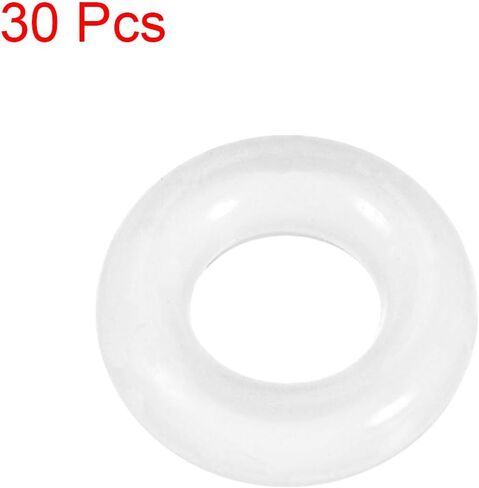 uxcell Silicone O-Ring, 8mm OD, 4mm ID, 2mm Width, VMQ Seal Rings Gasket, White, Pack of 30 in Saudi Arabia
