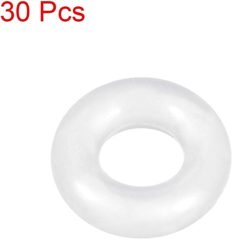 uxcell Silicone O-Ring, 8mm OD, 4mm ID, 2mm Width, VMQ Seal Rings Gasket, White, Pack of 30 in Saudi Arabia