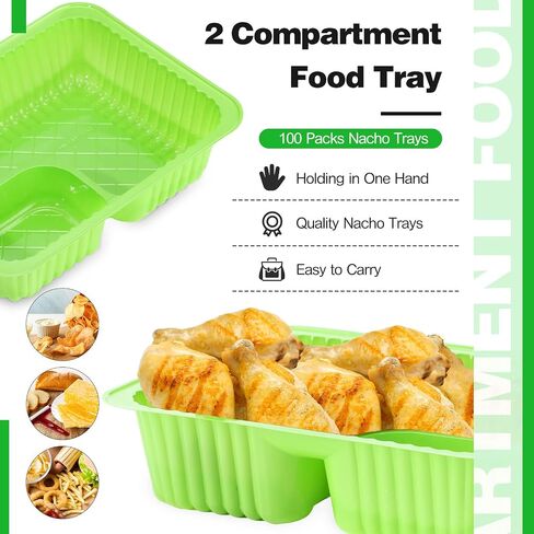 200 Pcs Nacho Trays 6x5 Inch Disposable Plastic Nacho Cheese Trays 12 oz Nacho Containers for Movie Night Party Supplies(Clear) in Saudi Arabia