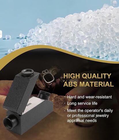 مقياس انكسار المجوهرات، RHG181 1.30 إلى 1.81 مقياس انكسار تحديد الهوية الاحترافي، مقياس انكسار محمول مع سائل مؤشر عاكس 3 مل، f in Kuwait