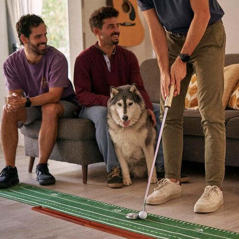 SwingCraft Practice Putting Green Indoor, Premium Golf Putting Mat with Ball Return for Home, Office, and Outdoor, Perfect for Indoor Putting Green, Golf Mats Practice Indoor, Putting Matt for Indoors in Saudi Arabia
