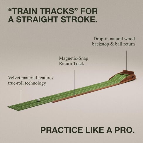 SwingCraft Practice Putting Green Indoor, Premium Golf Putting Mat with Ball Return for Home, Office, and Outdoor, Perfect for Indoor Putting Green, Golf Mats Practice Indoor, Putting Matt for Indoors in Saudi Arabia