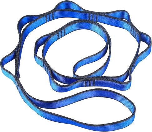 Adjustable Loop Yoga Pilates Stretching Extend Daisy Belt Strap Rope for Climbing, Aerial Yoga, Fitness，Daisy Chain, Climbing Strap Daisy Chain Rope, 43 Inches Climbing Lanyard Nylon Straps in Saudi Arabia