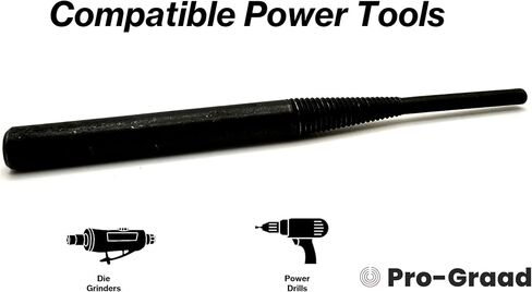 CR-9X5 CR-9 Standard Tapered Type Mandrels for Cartridge Rolls, 3-1/2" Overall Length, 1/4"x1-3/4" Shank x 1/8"x1" Pilot (Pack of 5) in Saudi Arabia