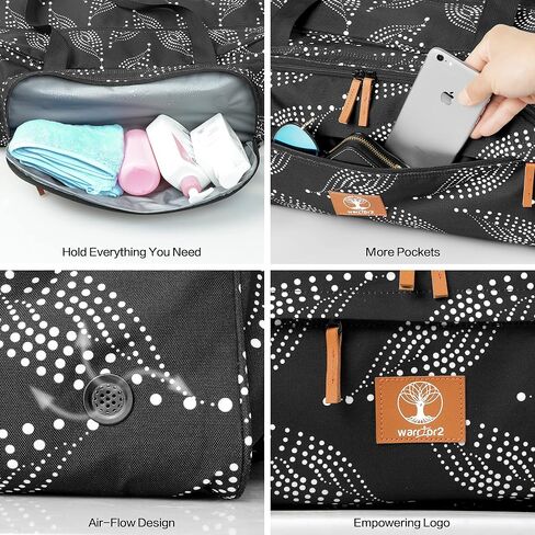 Yoga Mat Bag, 8-Pocket Yoga Gym Bag Fits 1/2" Thick Mat & Yoga Blocks, Detachable Straps | Large Gym Bag With Yoga Mat Holder For Women, Men. Yoga Duffle, Yoga Tote in Saudi Arabia