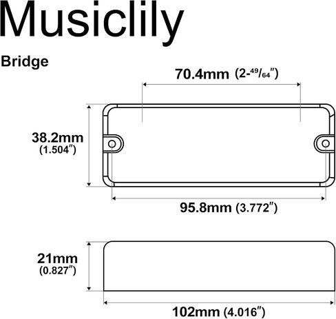 Artec MDC5 Ceramic Magnet Soapbar Style Bass Pickup Neck Pickup 14.4K for 5-String Bass, Black in Saudi Arabia