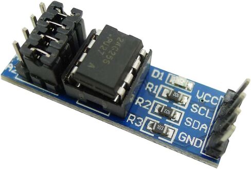 3 قطعة وحدة ذاكرة EEPROM AT24C256 رقاقة I2C واجهة تسلسلية وحدة ذاكرة تخزين البيانات على متن الطائرة 8P حامل رقاقة مع مؤشر LED على متن الطائرة in Saudi Arabia
