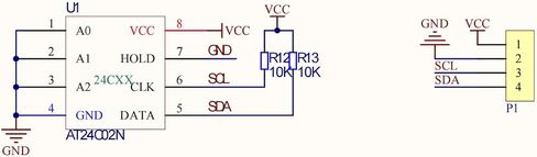 3 قطعة وحدة ذاكرة EEPROM AT24C256 رقاقة I2C واجهة تسلسلية وحدة ذاكرة تخزين البيانات على متن الطائرة 8P حامل رقاقة مع مؤشر LED على متن الطائرة in Saudi Arabia