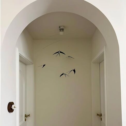 5 قطع من السنونو الطائر - ديكور منزلي يمكنك صنعه يدويًا - ديكور حضانة بوهو، لوحة فنية جدارية للطيور مصنوعة يدويًا لغرفة النوم، وغرفة المعيشة in Kuwait