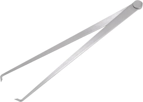 Firm Joint Inside Caliper - [12 Inch] Stainless Metal Firm Friction Joint Measurement Tool for Size Measuring Use, Silver Tone in Saudi Arabia