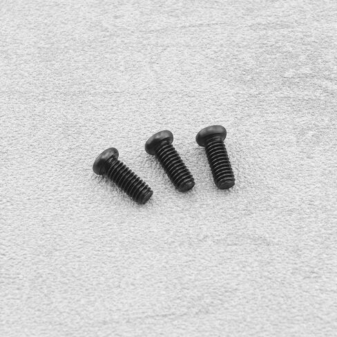 50pcs M4x10mm Round Head Cross Fixing Screws Black Machine Tooth Cross Fixing Screw for Video Doorbells Industrial Equipment Wall Installations, 723-A-BIW in Saudi Arabia
