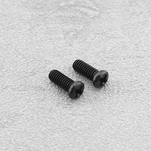 50pcs M4x10mm Round Head Cross Fixing Screws Black Machine Tooth Cross Fixing Screw for Video Doorbells Industrial Equipment Wall Installations, 723-A-BIW in Saudi Arabia