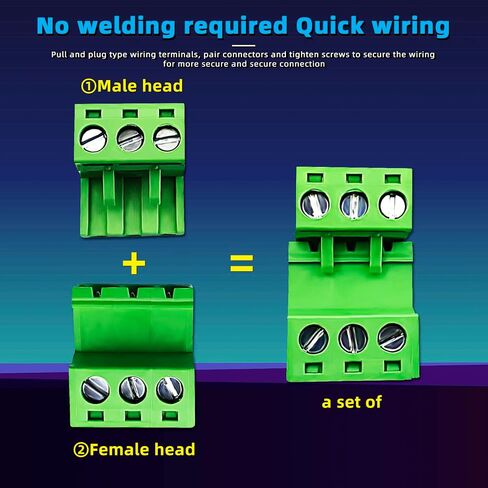 15 Pairs 4 Pin 3.81mm Pitch PCB Mount Screw，15Pcs 4 Pin Phoenix Type Connector PCB Mount Screw Terminal Block Connector with 15Pcs 4 Pin Plug in Kuwait