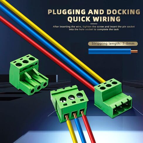 15 Pairs 4 Pin 3.81mm Pitch PCB Mount Screw，15Pcs 4 Pin Phoenix Type Connector PCB Mount Screw Terminal Block Connector with 15Pcs 4 Pin Plug in Kuwait