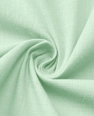 Alimens & Gentle Mens Linen Shirt Short Sleeve Casual Cotton Button-Down Shirts Collared Summer Beach Shirts in Kuwait