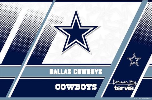 Tervis Triple Walled NFL Dallas Cowboys Edge Insulated Tumbler Cup Keeps Drinks Cold & Hot, 30oz, Stainless Steel in Saudi Arabia