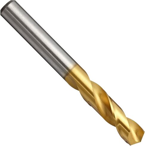YG-1 - D4107033 D4107 High Speed Steel Stub Screw Machine Drill Bit, TiN Finish, Straight Shank, Slow Spiral, 135 Degree, 3.3mm Diameter x 49mm Length (Pack of 5) in Saudi Arabia