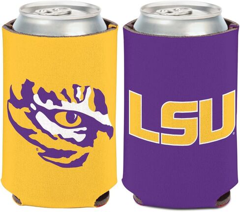 WinCraft NCAA Louisiana State University LSU Tigers 1 Pack 12 oz. 2-Sided Can Cooler in Saudi Arabia