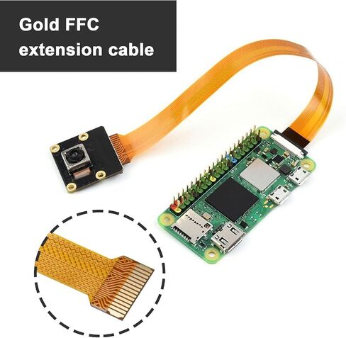 10 قطع كابل شريط مرن للكاميرا 15Pin إلى 22Pin FFC كابل شريط مسطح مرن متوافق مع Raspberry Pi Zero/Zero W 15 سم (6 بوصة) in Saudi Arabia