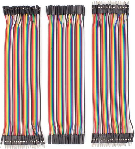 Multicolored Breadboard Jumper Wire Dupont Kit for Arduino, Raspberry Pi (120 Wires - 20CM - 8INCH) in Saudi Arabia