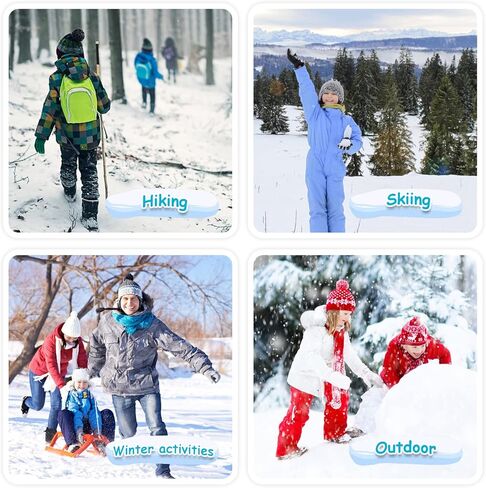 WASOTO Kids Ski Socks (2 Pair/3 Pair) OTC Thermal Thick Snow Socks for Boys Girls Toddler Skiing Skating Snowboarding in Kuwait