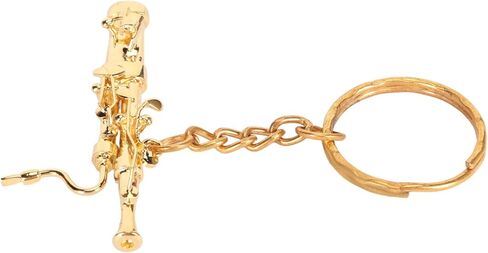 سلسلة مفاتيح على شكل باسون رائع من Yosoo، حجم مصغر بمادة نحاسية، عشاق الموسيقى الرائعين، قلادة زخرفية جميلة in Kuwait